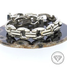 SONDERAKTION WERT 1.800,- Glieder Armband 333 weiss Gold 8k 8 KT 18cm XXYY