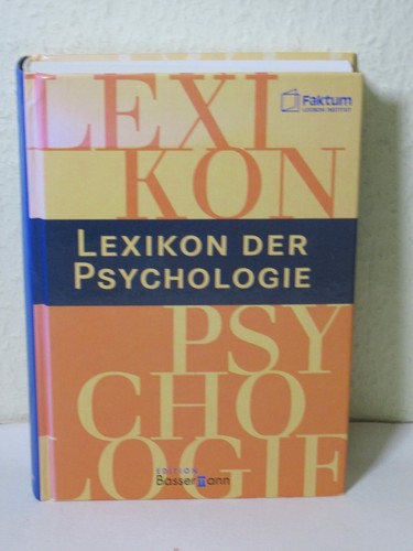 Lexikon der psychologie - lexikon,