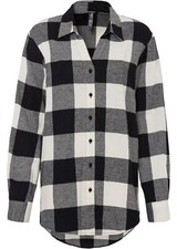 Neu Flanell Bluse Gr. 38