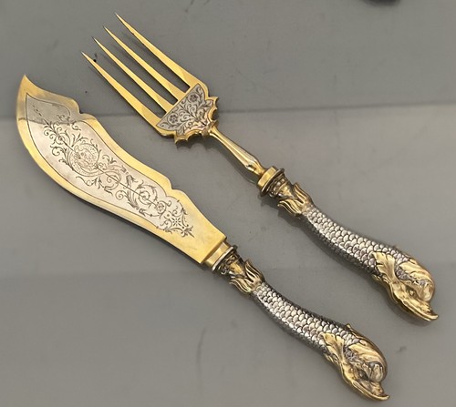 Silber fischvorlege besteck - silber,,
