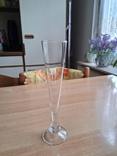 schmale Glas Vase, Stielvase, Kelchform, 27cm, Nr. 531