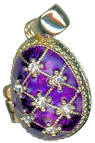 Faberge lila anhänger - ei,