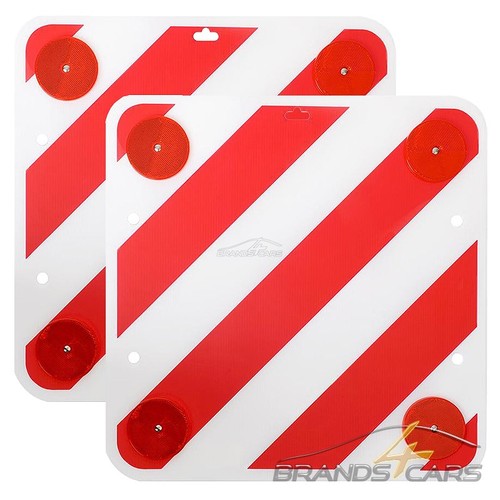2xwarntafel rot weiß - 2xwarntafel, rot-weiß