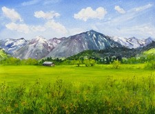 Landschaftsaquarell