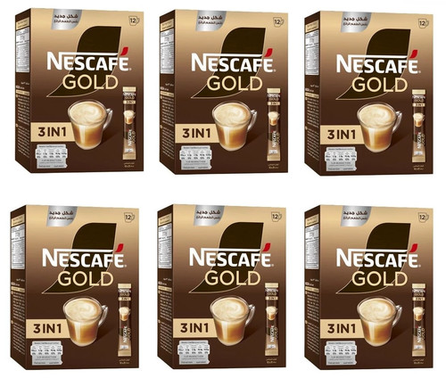 Box nescafé gold - gold, 3-in-1
