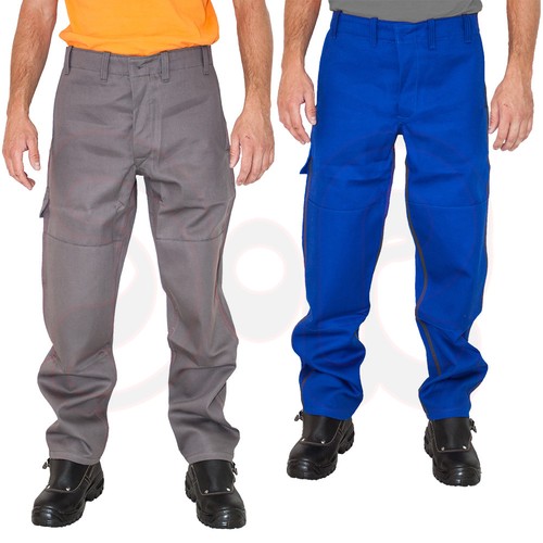 Schweißerhose blau grau - o.,