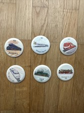 6x Coca Cola Knibbelbilder MEILENSTEINE DER VERKEHRSGESCHICHTE Auf der Schiene