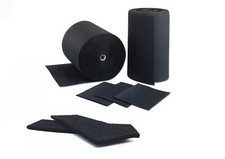 Aktivkohle Abluft Filter Vlies Universal Filtermatte (1m x 1,90m) Dicke ca.10 mm