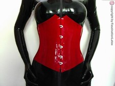Latex KORSETT - supersexy ROT für SIE & IHN - Größe von XS bis XXXL wählbar