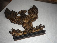 Relief Skulptur Adler Reichsadler Eisenguss bronziert  Zierelement um 1910 Top !