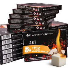 1152x Anzündwürfel Kaminanzünder Kohle-Anzünder BBQ-Grillanzünder Ofenanzünder