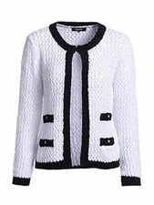 Strickjacke Cardigan Coco von Mocca by J.L. - Weiß   NEU