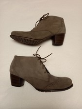 Damen leder stiefeletten grau - damen,