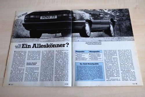 Mot 1985 audi - 200, turbo