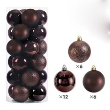 Kleine Weihnachtskugeln 4/6cm 24 Stück Chrisbaumkugeln Minikugel Dekorative Sets