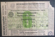 3924 Ticket BL 90/91 Borussia
