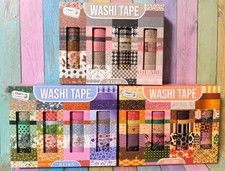 36x Washi Tape Set – Glitzer & Folienband – 3 Meter Rollen – Bastel- & Dekospaß