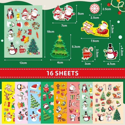 310 stück weihnachtssticker - 310,