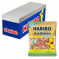 (7,14€/1kg) Haribo sauer Goldbären, Fruchtgummi, 18 Beutel je 175g