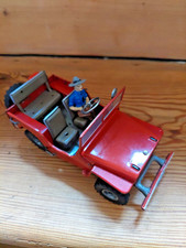 Arnold Jeep Zivilversion in rot OVP 50 Jahre Blechspielzeug Vintage