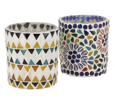 2  handgearbeitete Glas Mosaik