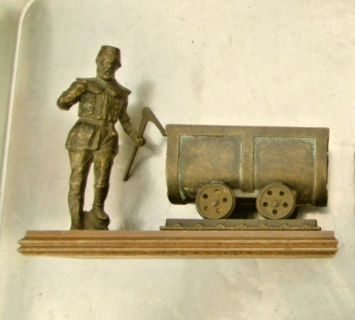 Bergmann mit messinglore auf - mit,