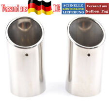 2x Auspuffblende Edelstahl