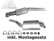 Auspuff Set NEU für Mercedes R107 / W107 Cabrio  280/ 350/ 450 SL / MSD + ESD