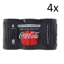 4 Coke Cola zero mini Dose