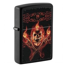ZIPPO schwarz matt Anne Stokes