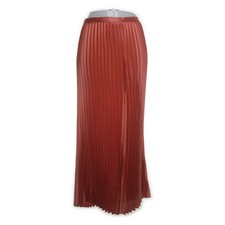 Mango, Maxirock, Größe: L, Orange, Polyester, Satin, Damen #pS8