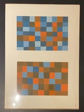 Christel Paul, Abstrakte Komposition, Lithographie, signiert