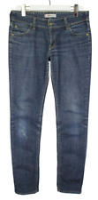 Levi's 571 Slim Fit Jeans Damen W31/L32 Whiskers Gebleichtes Denim Blau