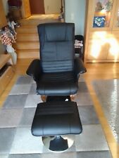 Ledersessel Mit Fußhocker