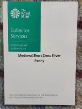 Royal Mint British Medieval Silver Hammered Short Cross Penny