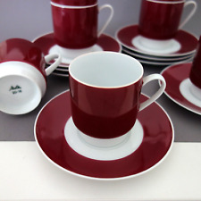 1x Kaffeetasse & Untertasse - Melitta Hamburg Fond Purpur TOP