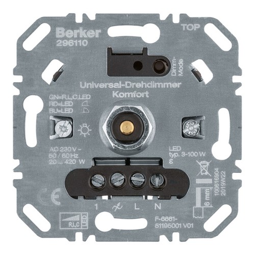 Berker uni drehdimmer komfort - berker, uni-drehdimmer