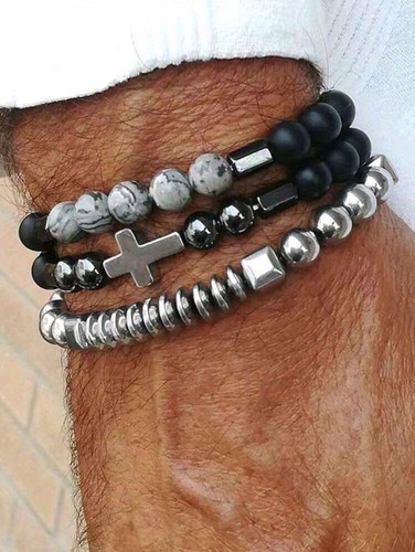 Perlenarmband edles 3er
