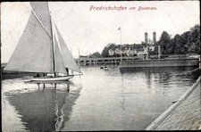 Ak Friedrichshafen am Bodensee, Segelboot, Bodensee,    - 4883004
