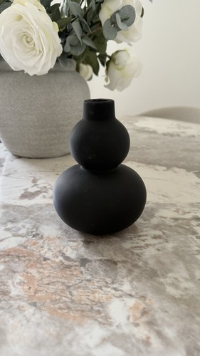 Moderne kleine vase schwarz - kleine,