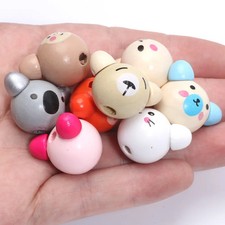 Holz Perlen Set Runde Runde