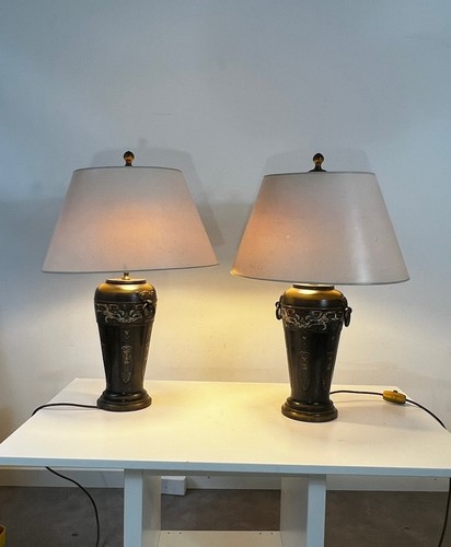 Paar japanische tischlampen - japanische,