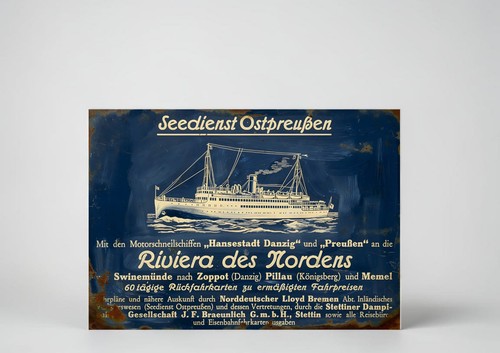 Ostpreußen seedienst werbung - ostpreußen,