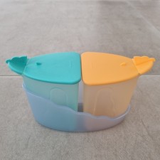 Tupperware Milchkännchen Set Junge Welle orange und türkies