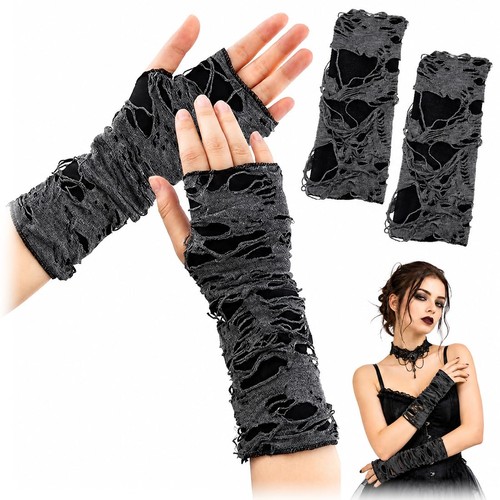 Gothic fingerlose handschuhe - gothic,