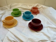 ? Bunte Tassen Kindergeburtstag Keramik Kinder Grün Gelb Blau Usw 5 STÜCK Tee