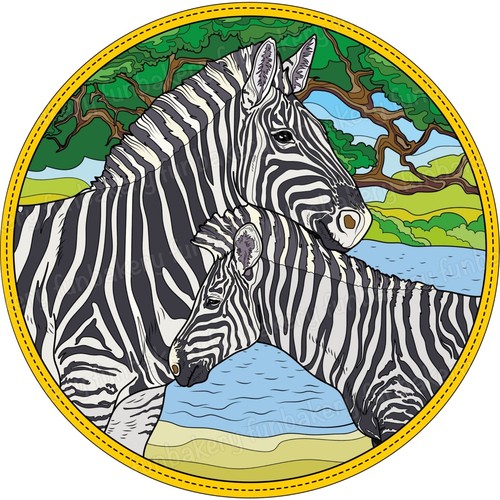 Zebra essbar tortenaufleger - essbar,