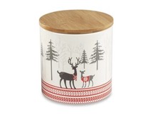 Winterlandschaft Keramikdose