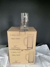 6 x Hackelberg Bier Glas Krug