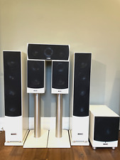 Canton Chrono Heimkino 5.1 Hifi Set weiß Lack mit Vollverstärker Denon AVR3311